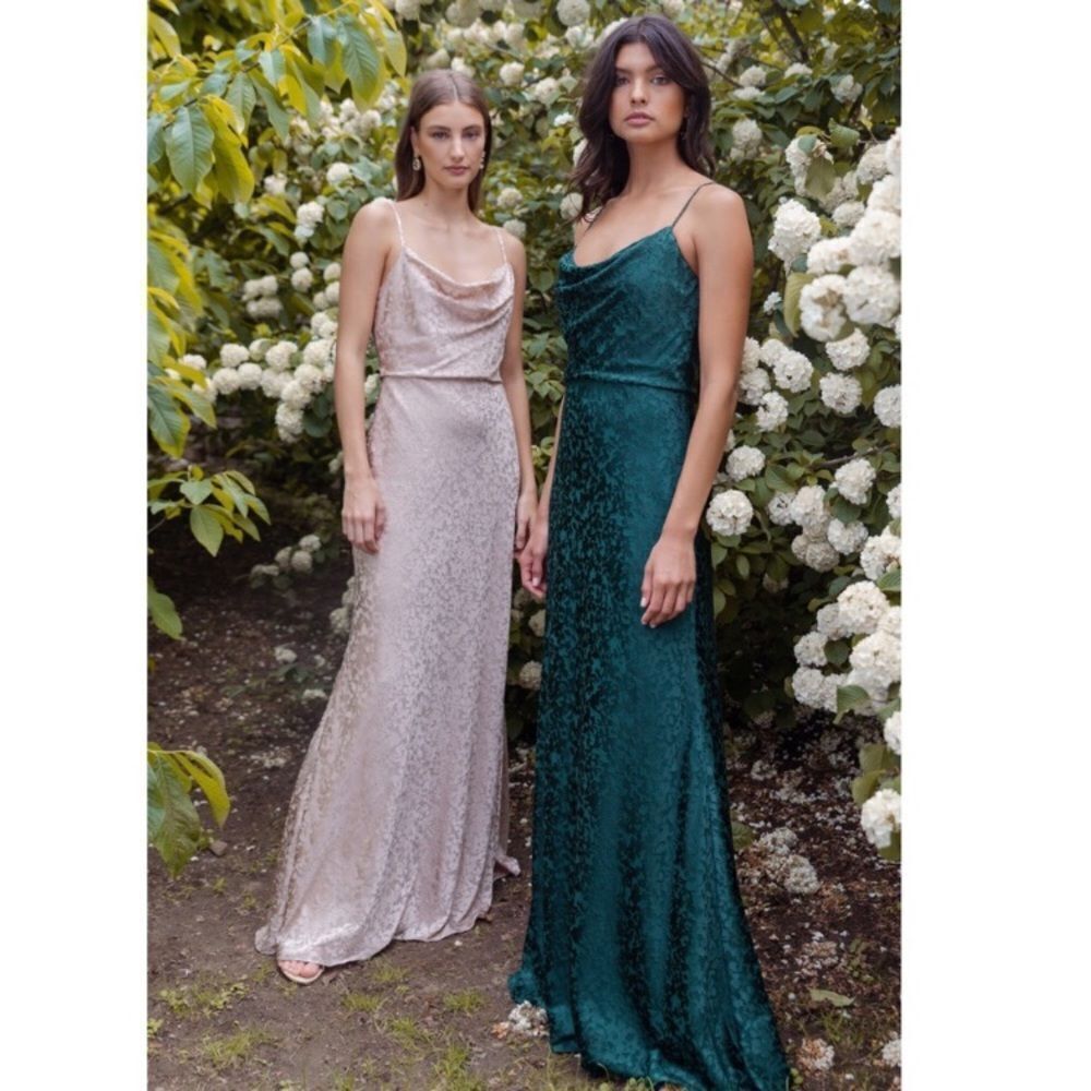 BHLDN x Jenny Yoo Dahlia Gemma Emerald Dress size 4